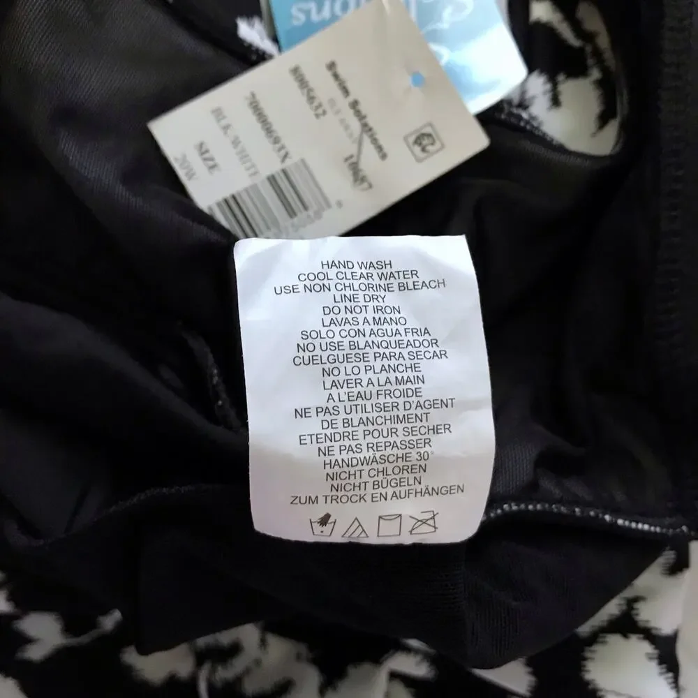 Swim Solutions NWT Tummy Control Flyaway Swimdress Women 20W - Picture 11 of 11